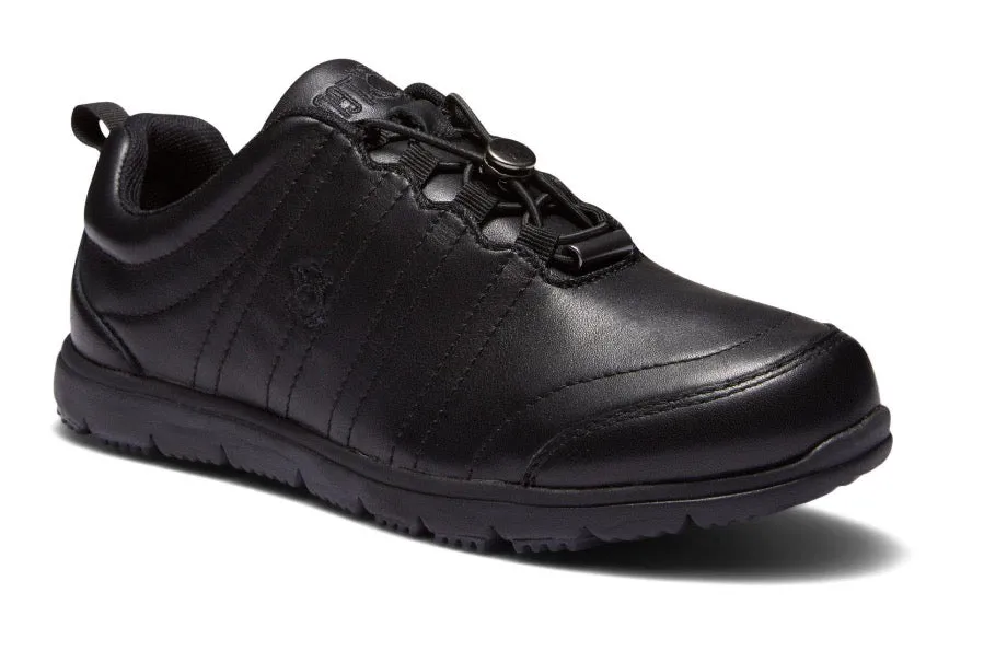 KROTEN Travelwalker Black Leather Men's Sneaker