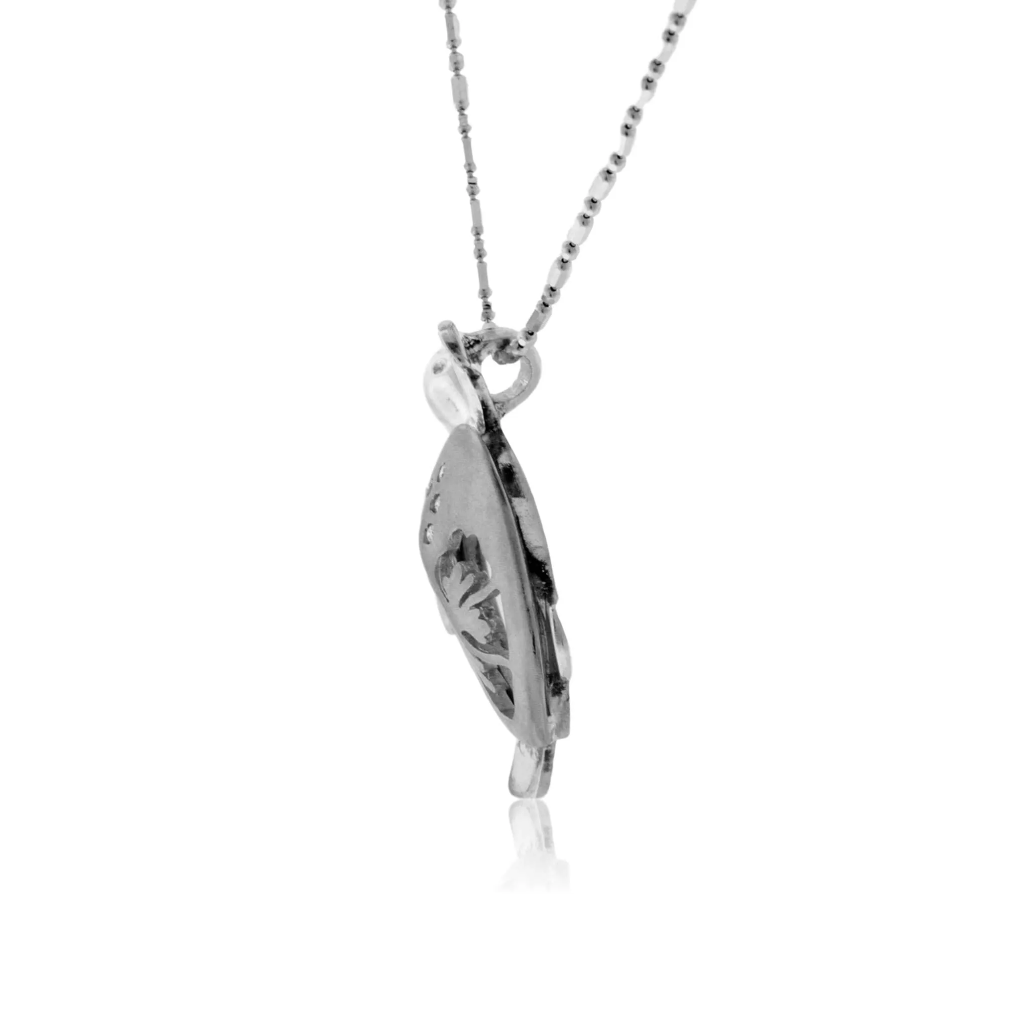 Larger Two Toned Turtle with Hibiscus Flower Pendant