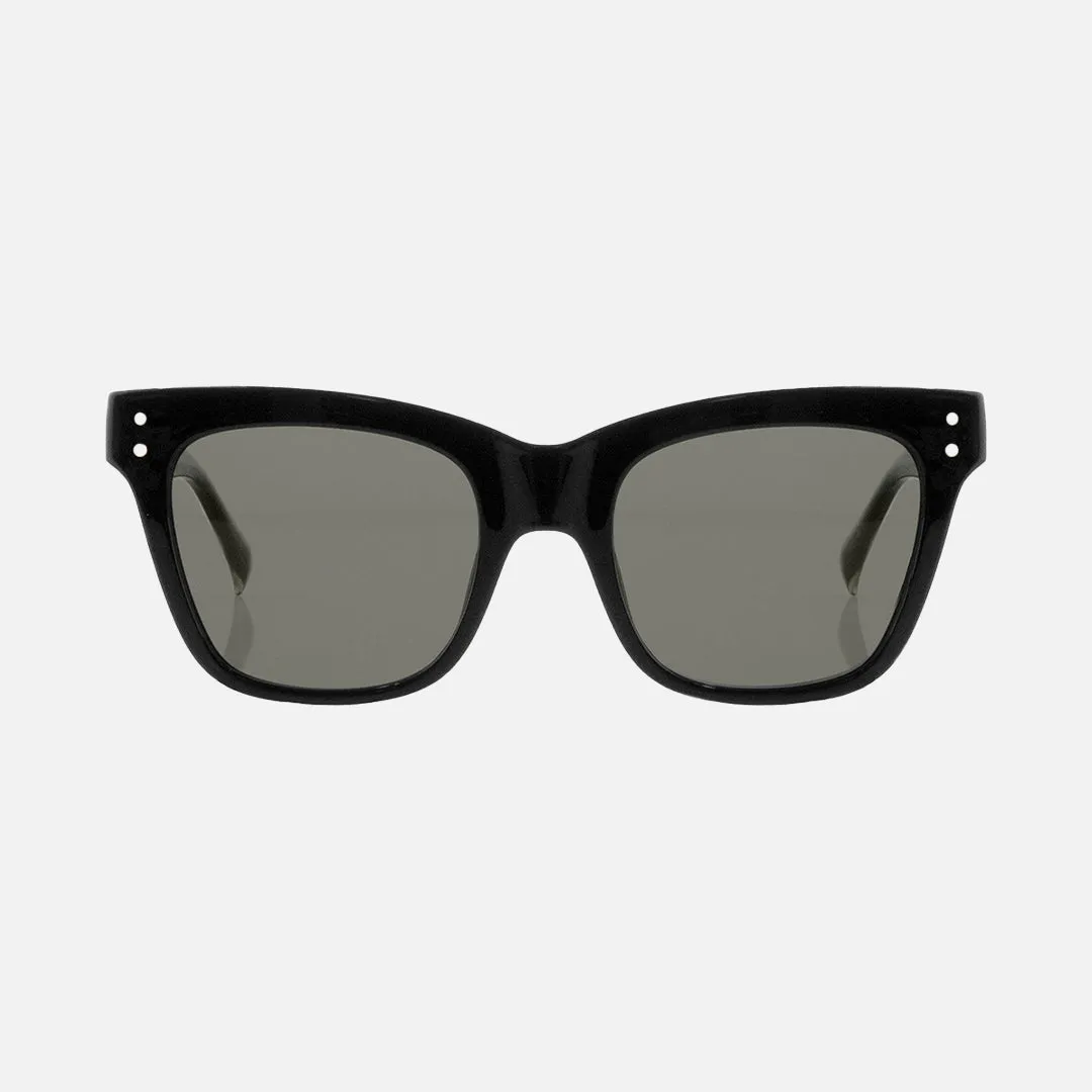 Leopold - Gloss black Muted Tort Temples Grey Lens