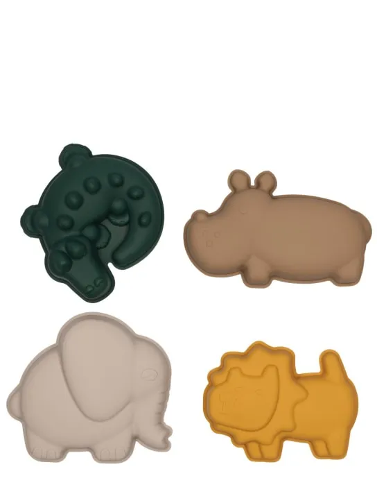 Liewood   Animal print silicone beach set 