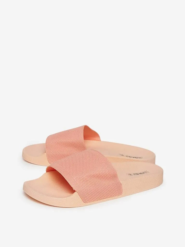 Luna Blu Peach Pool Slides