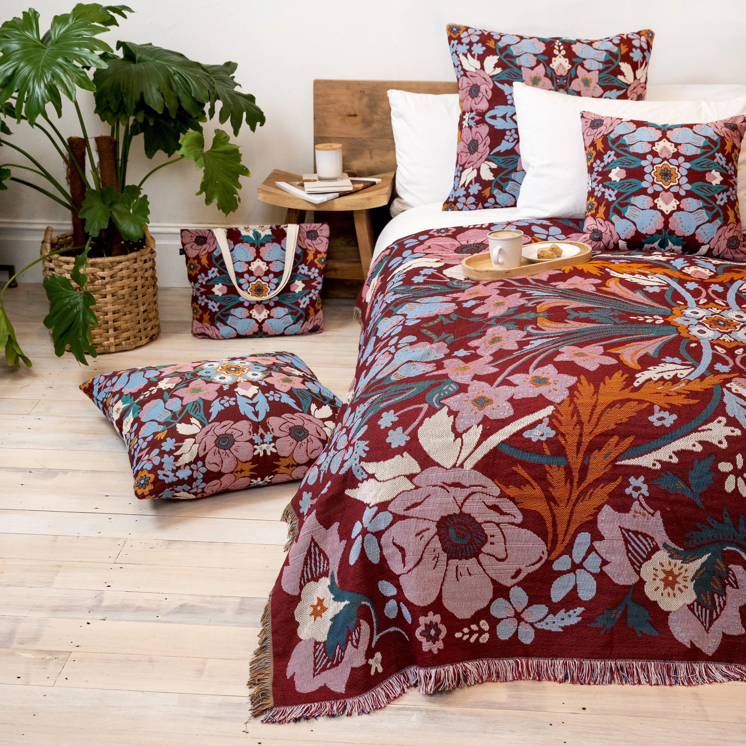 'Magical Mystery' Woven Picnic Rug / Throw