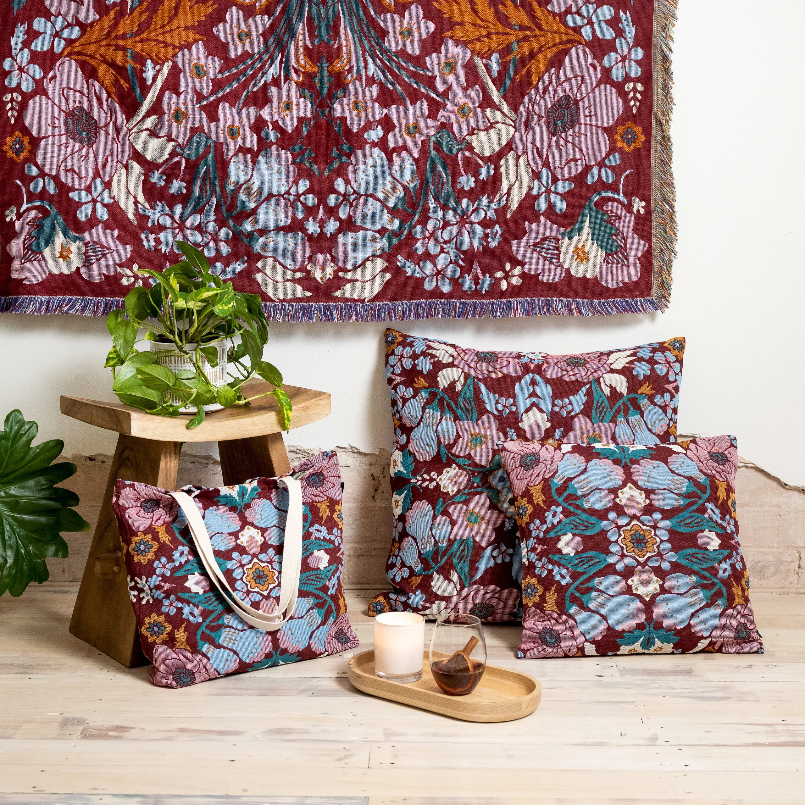 'Magical Mystery' Woven Picnic Rug / Throw