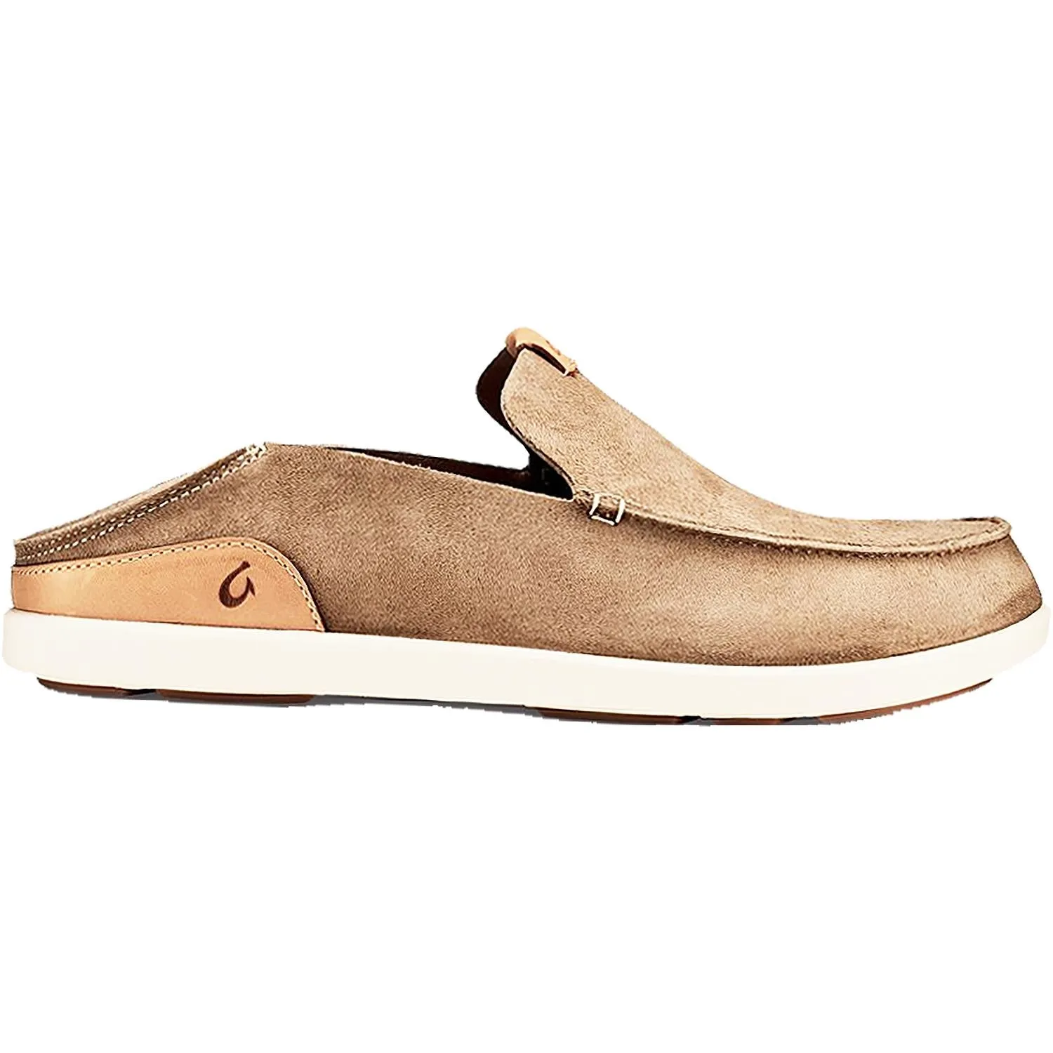 Men's OluKai Nalukai Kala Slip-On Sand/Bone Leather