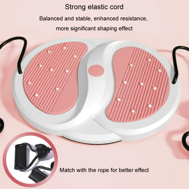 Mute Waist Twisting Disk Home Magnets Exercise Waist Sports Fitness Equipment, Color: With Pull Rope Purple
