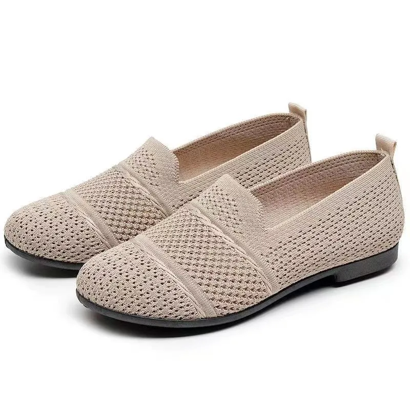 Nanccy Weaving Breathable Loafers  Comfortable Walking Casual Flats Shoes WF05