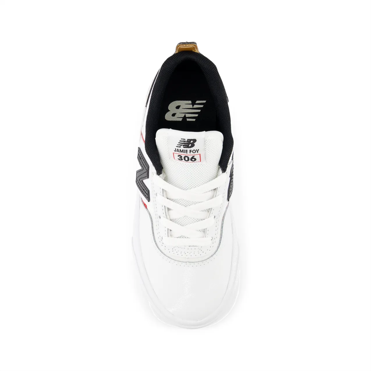 New Balance Numeric Kids Jamie Foy 306 White Black Shoes