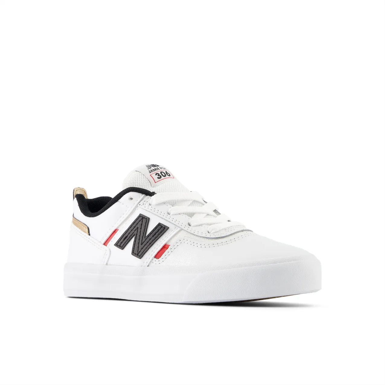 New Balance Numeric Kids Jamie Foy 306 White Black Shoes
