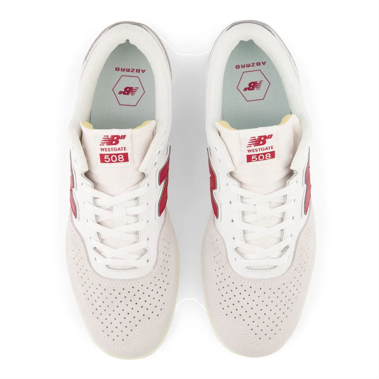 New Balance Numeric Men's Brandon Westgate 508 White Red Shoes