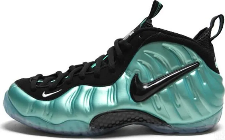 Nike Air Foamposite Pro 'Electric Blue' Sneakers, Turquoise