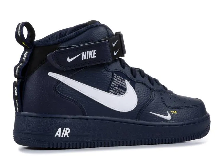 Nike AIR FORCE 1 '07 MID LV8 'NAVY' Sneakers,