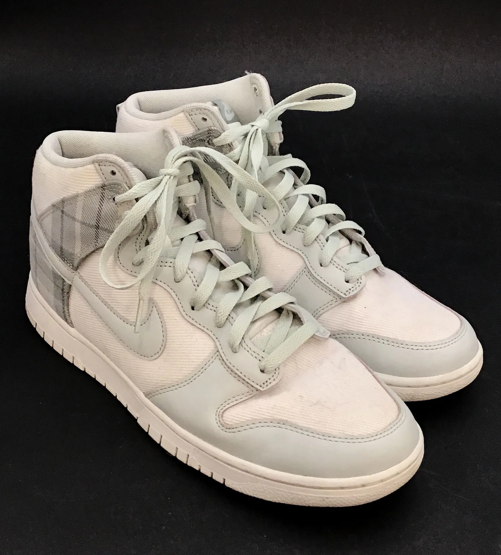 Nike Men's Dunk High SE DV0826-100 White Green Athletic Shoes - Size 11.5