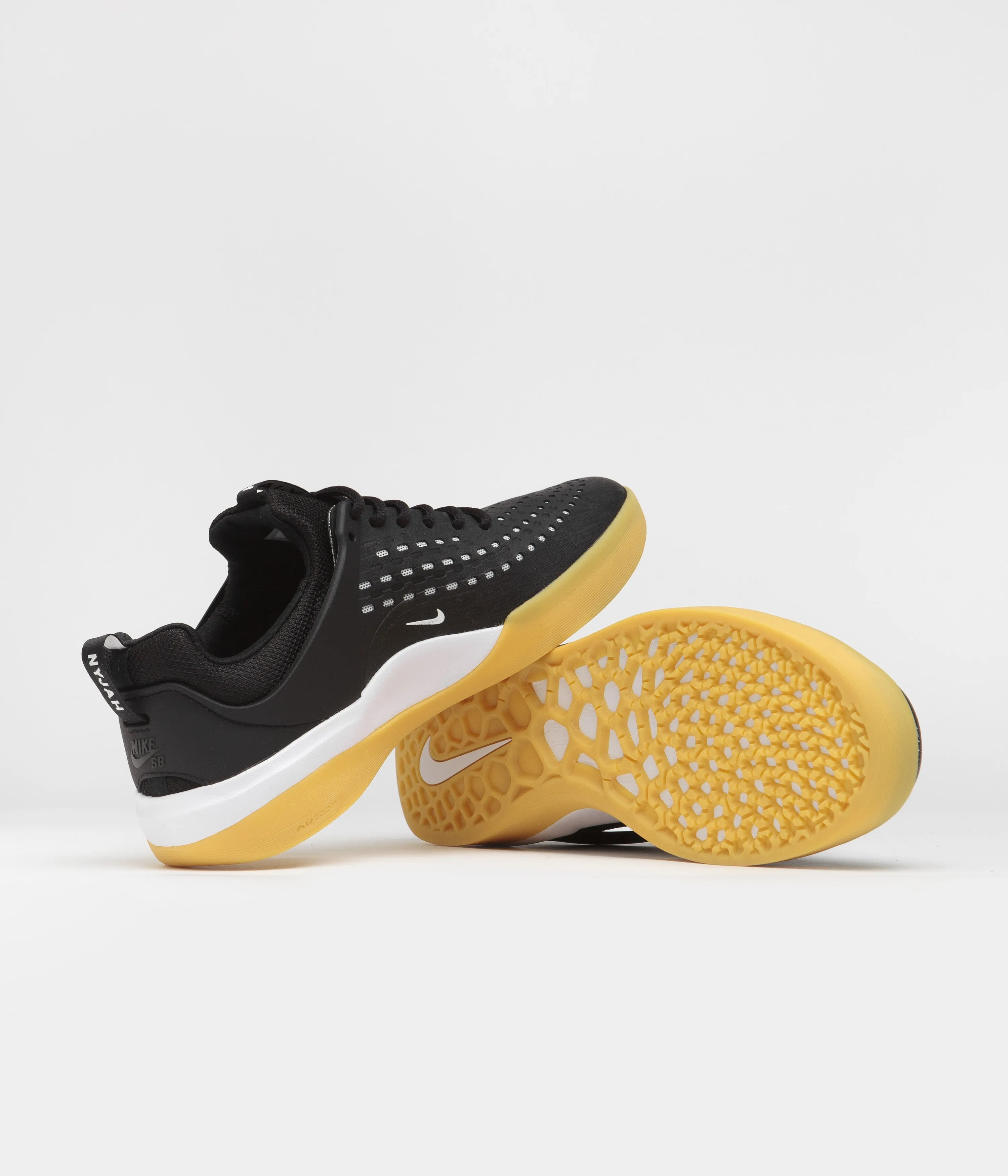 Nike SB Nyjah 3 Shoes - Black / White - Black - White
