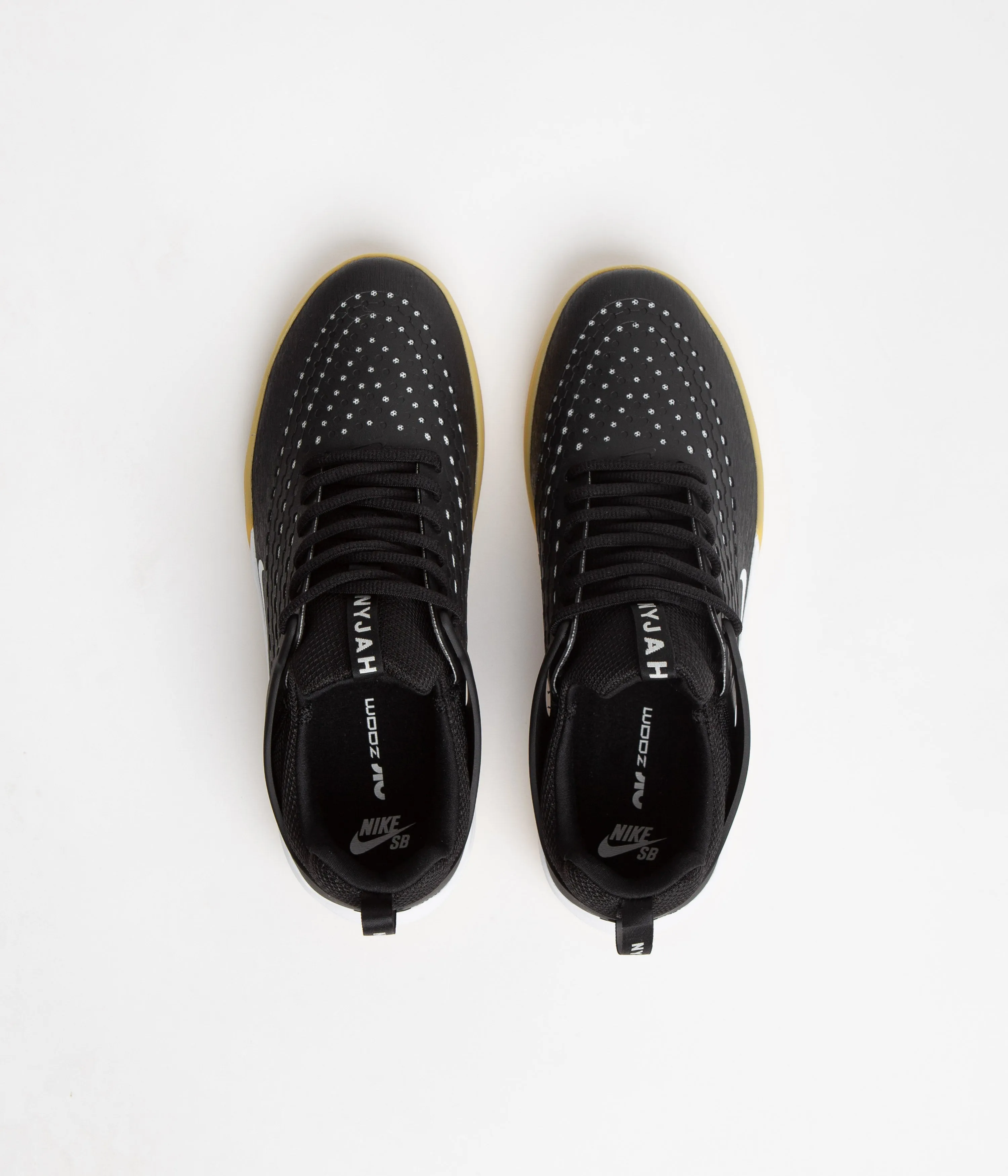 Nike SB Nyjah 3 Shoes - Black / White - Black - White
