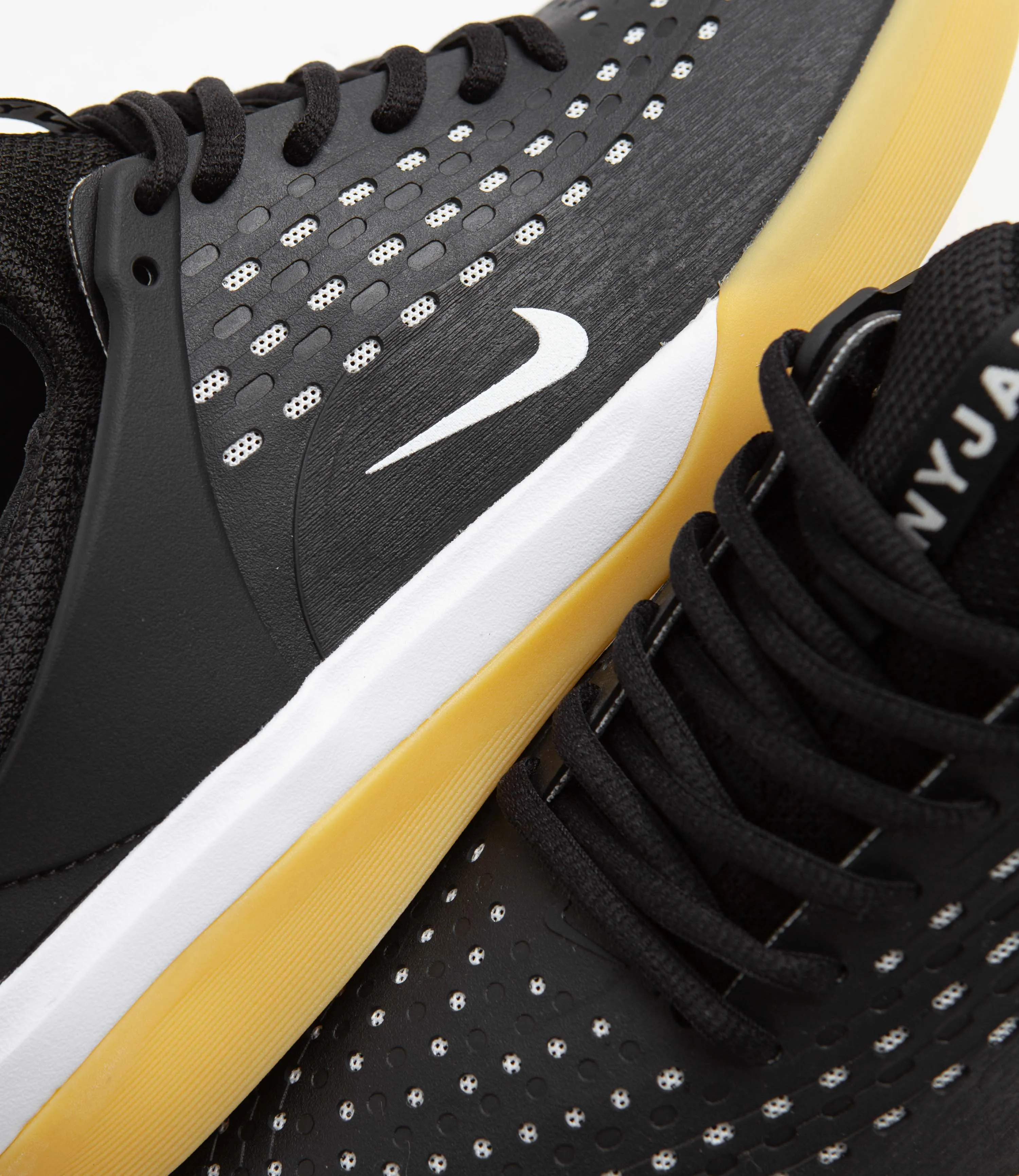 Nike SB Nyjah 3 Shoes - Black / White - Black - White