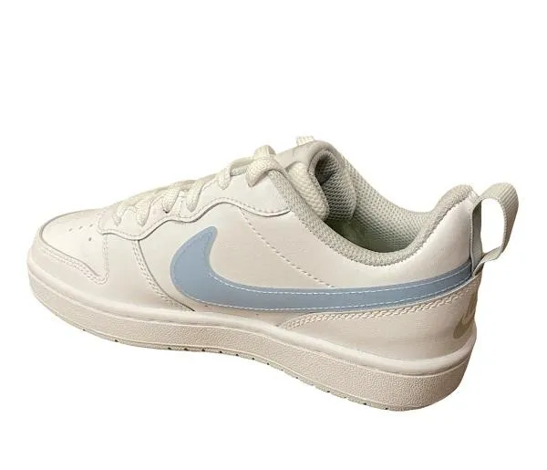 Nike scarpa sneakers da ragazza Court Borough Low 2 DD3023 100 bianco arrurro rosa