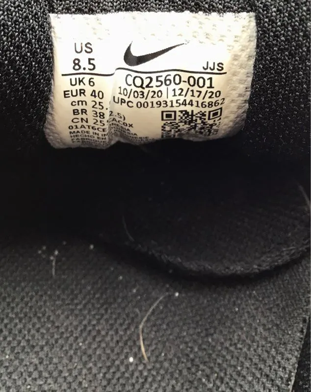 Nike Women's Air Max 90 CQ2560-001 Black Athletic Shoes - Size 8.5