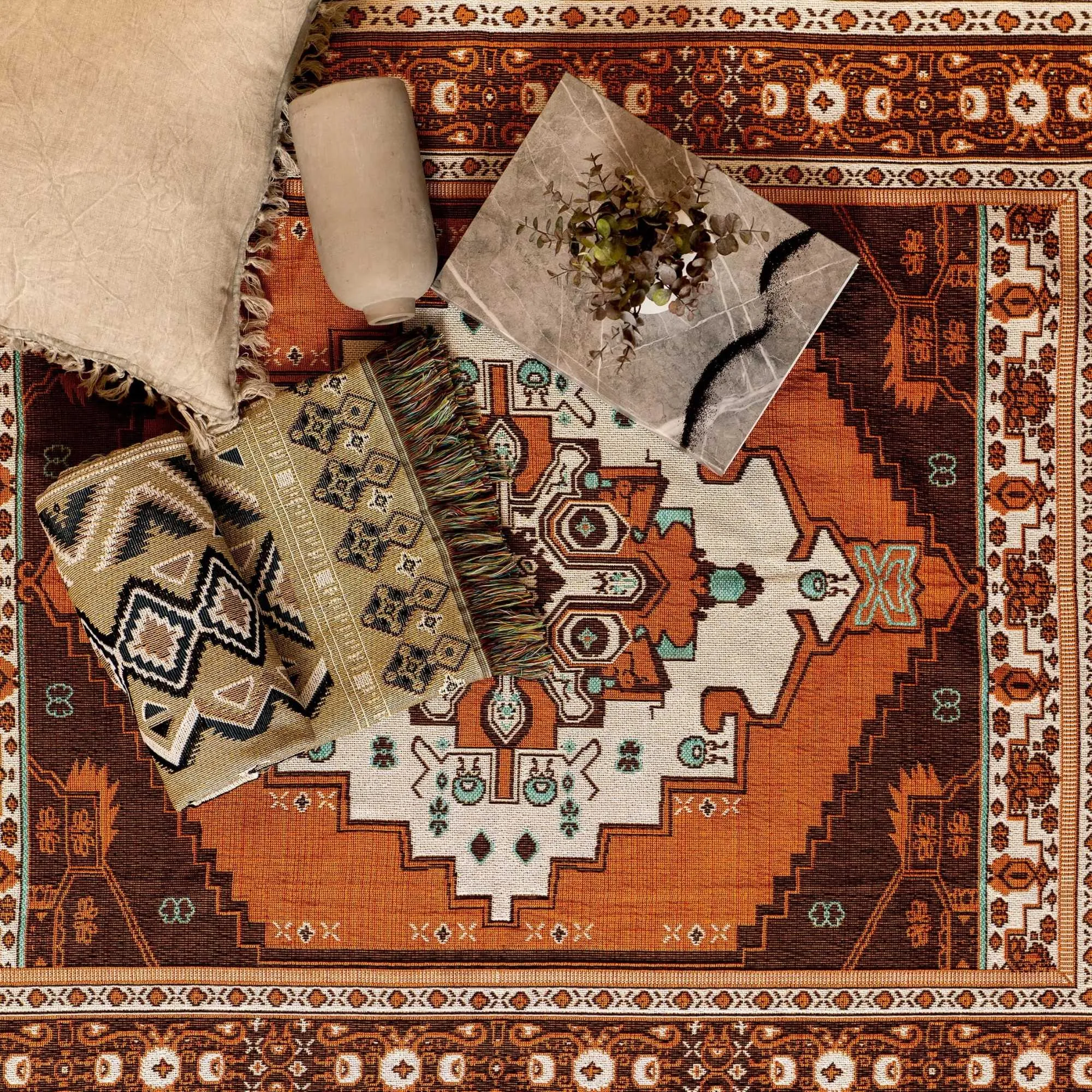 'Norwegian Wood' Woven Picnic Rug / Throw