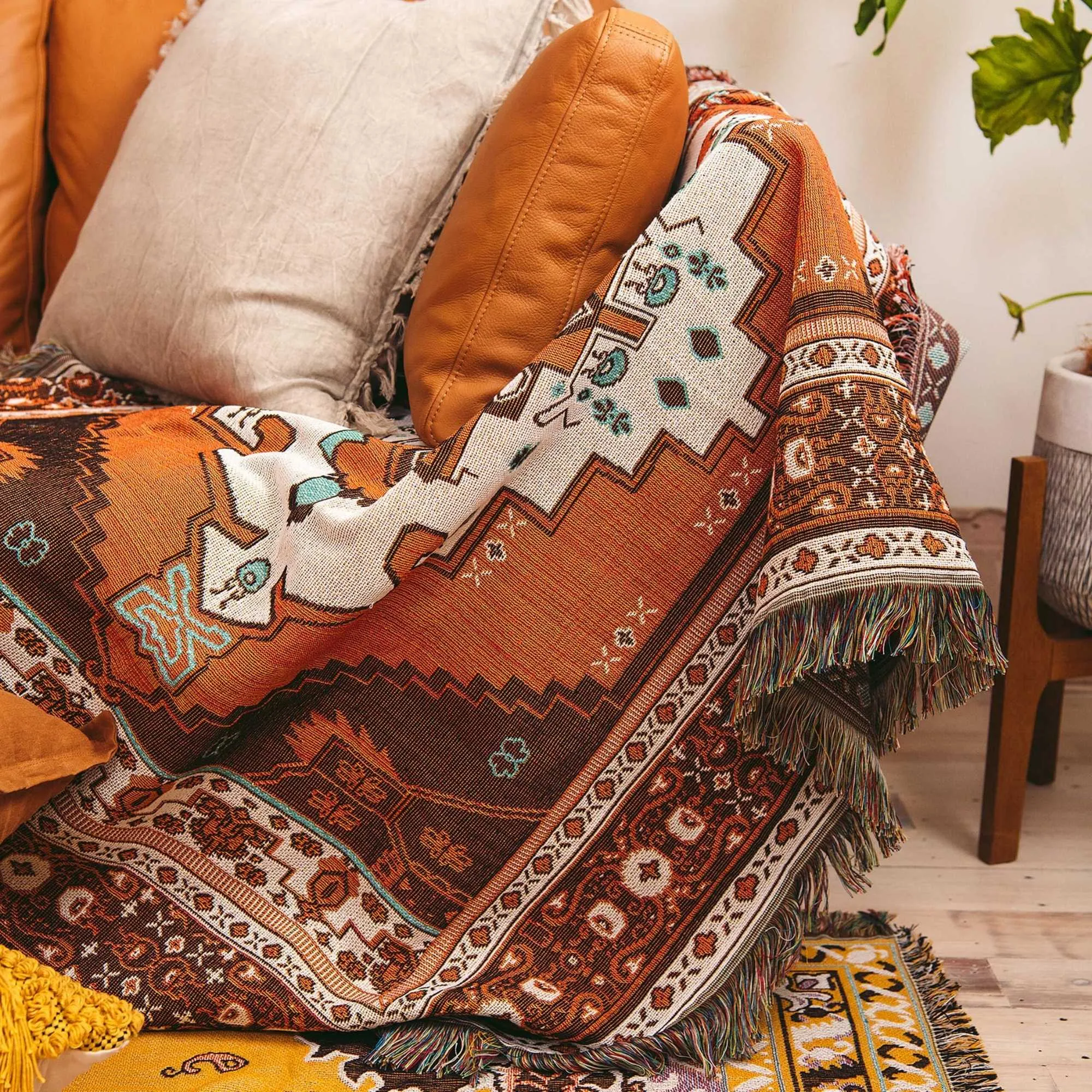 'Norwegian Wood' Woven Picnic Rug / Throw