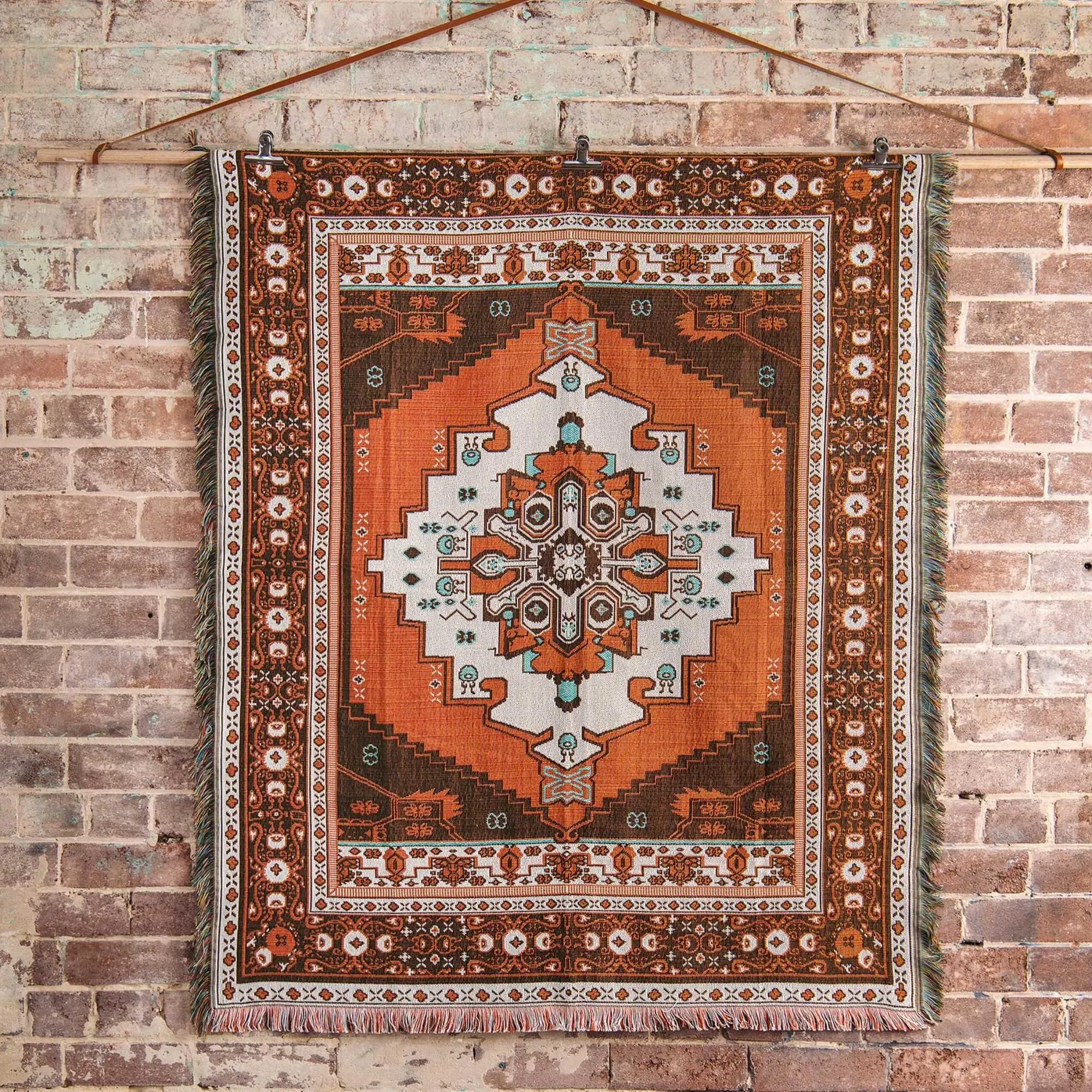 'Norwegian Wood' Woven Picnic Rug / Throw