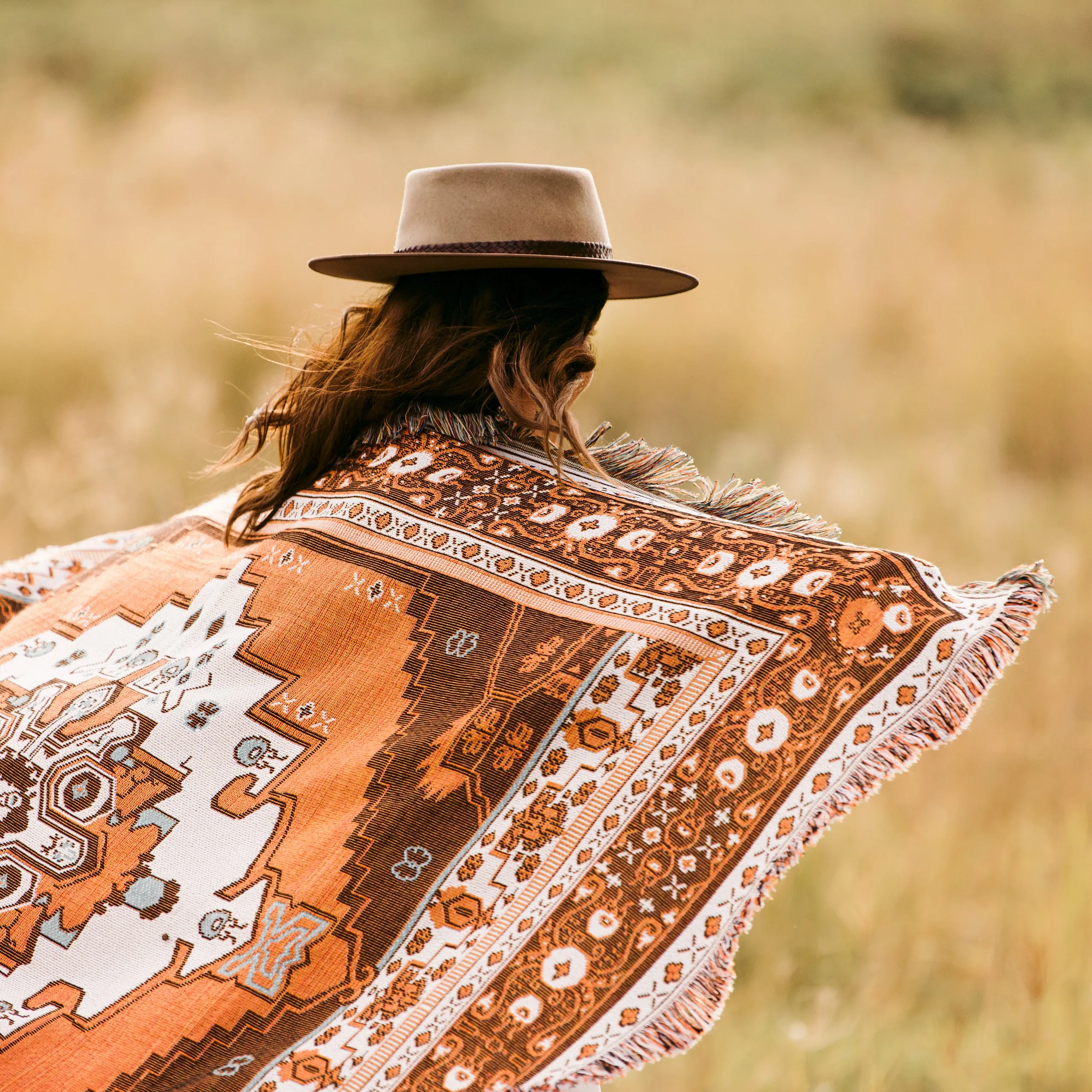 'Norwegian Wood' Woven Picnic Rug / Throw