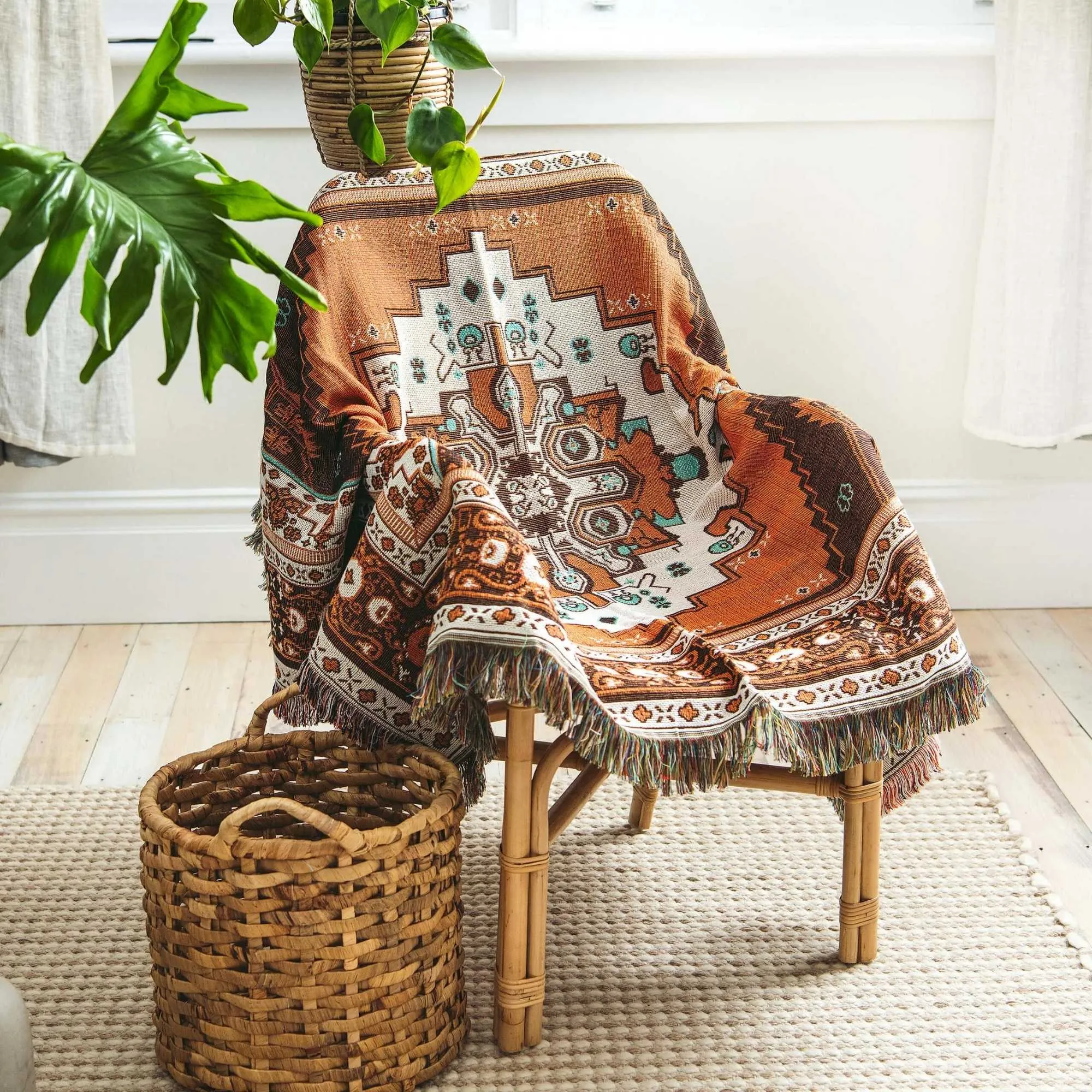 'Norwegian Wood' Woven Picnic Rug / Throw