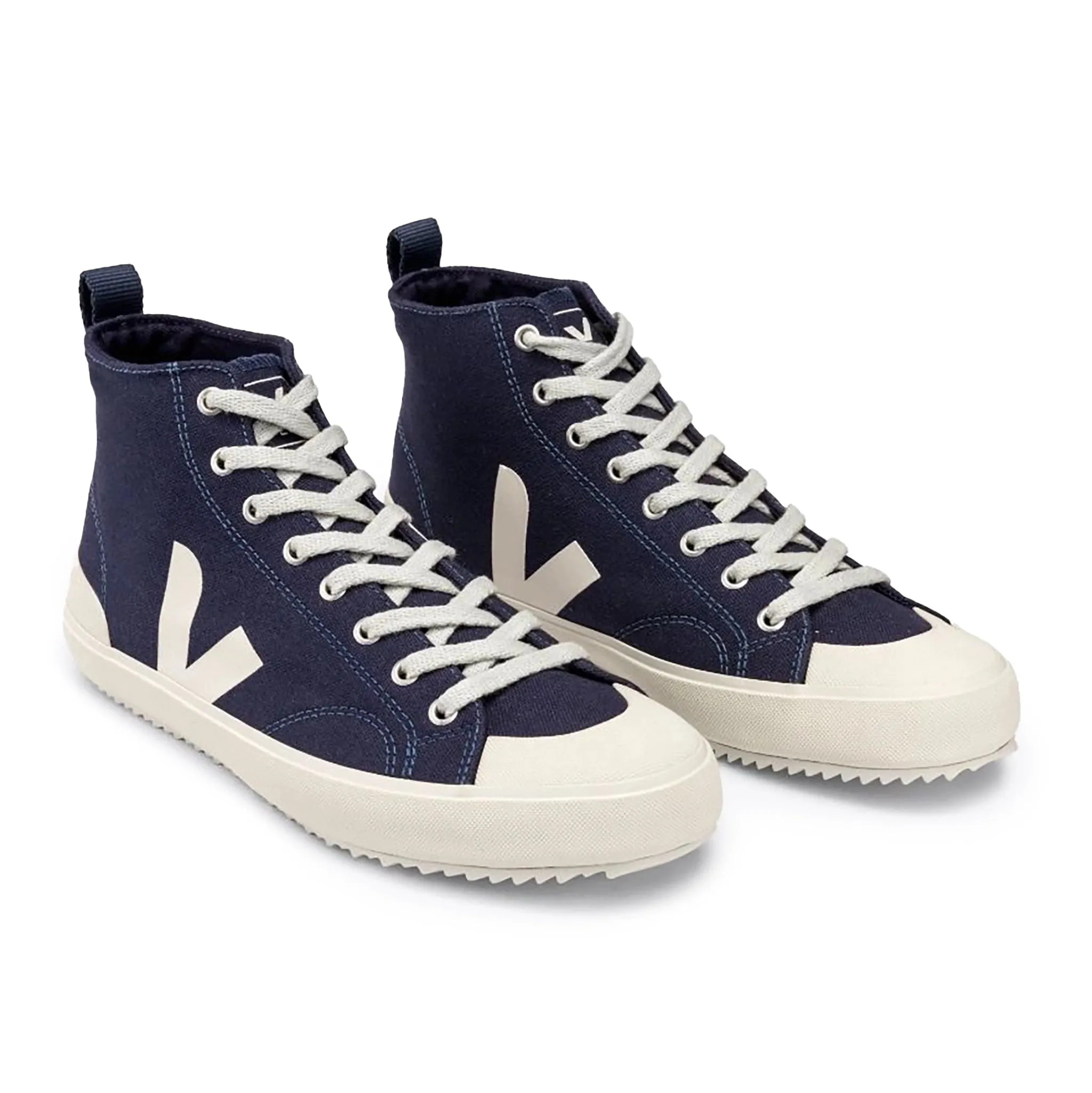 Nova High Top Canvas Trainer - Marine Pierre