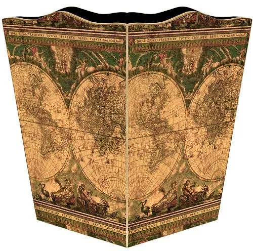 Old World Chart Decoupage Bath Set