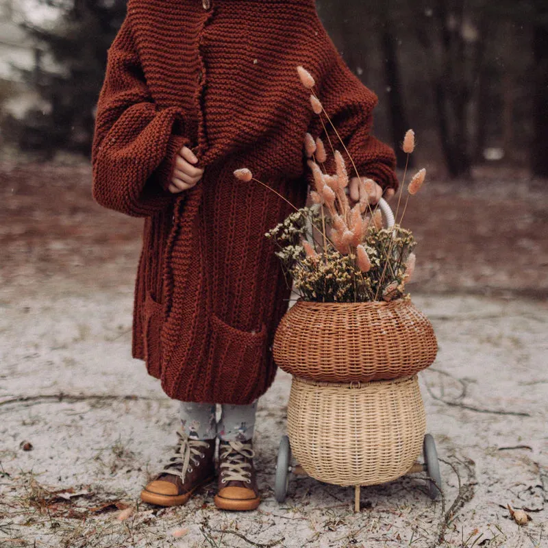 Olli Ella Rattan Mushroom Luggy- Natural