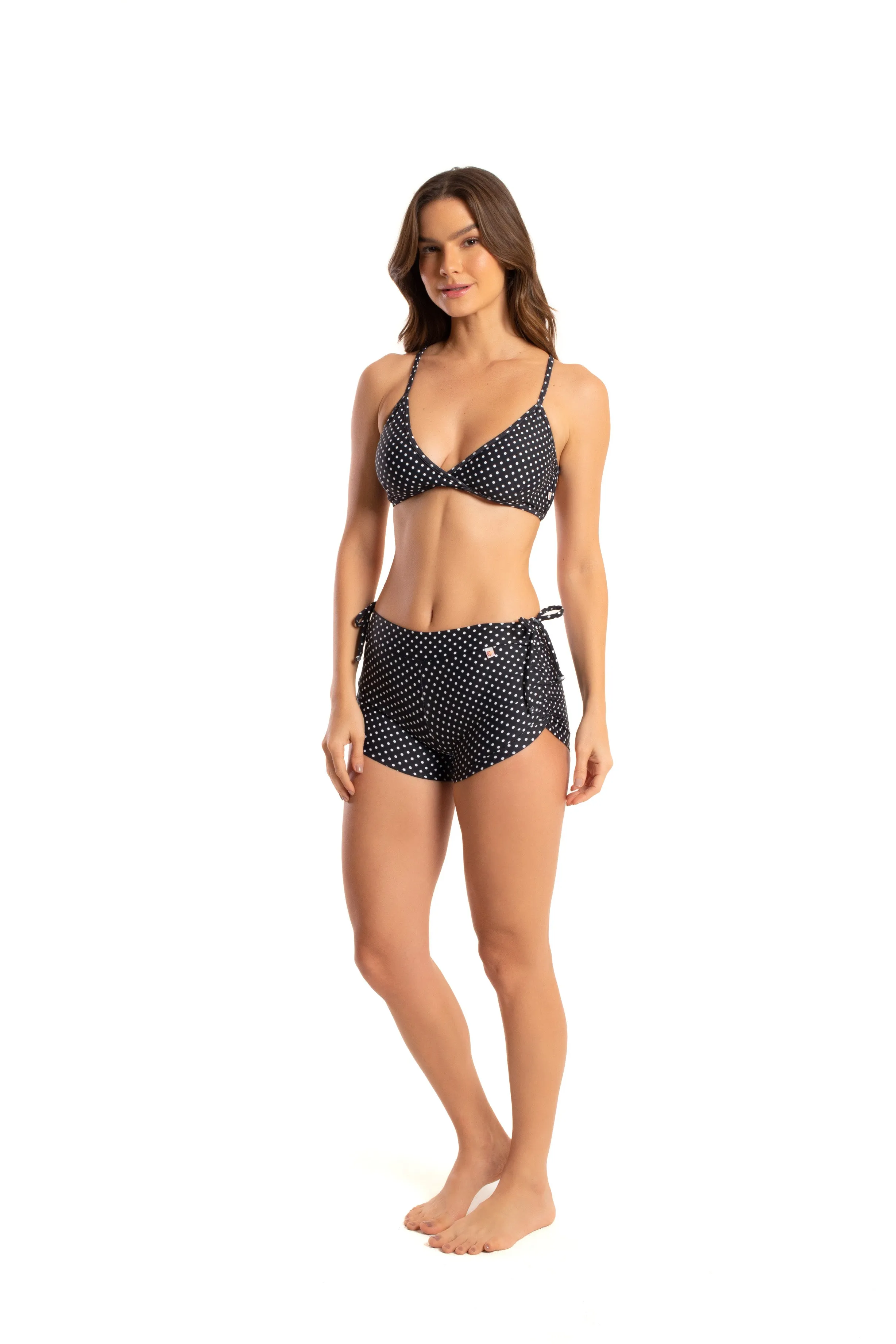Paraty Top, Polka Dots Black, Cool Form Light