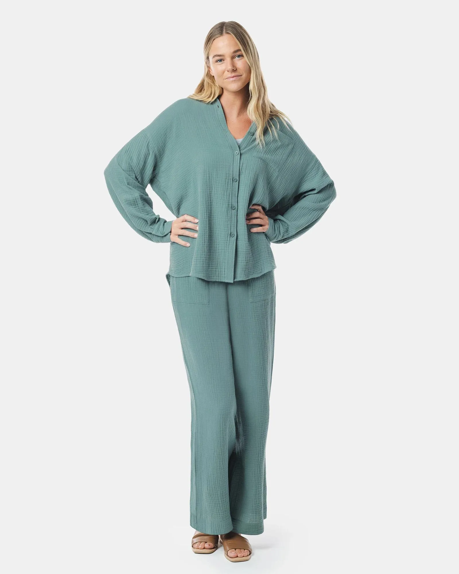 popular  Drawstring Beach Pants - Piping Hot