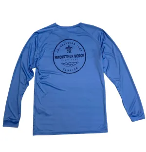 Postal Turtle Performance Sun Shirt - Bimini Blue