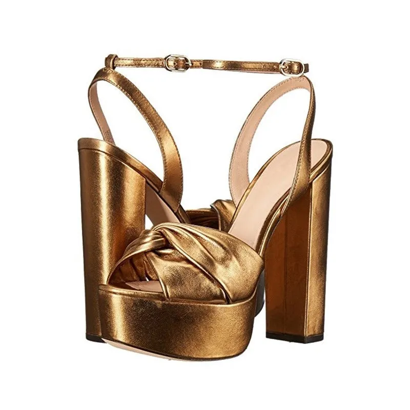Pre Order:  Gold Goddess Ankle Strap Sandals