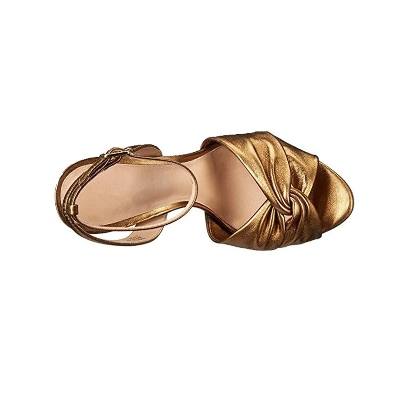 Pre Order:  Gold Goddess Ankle Strap Sandals