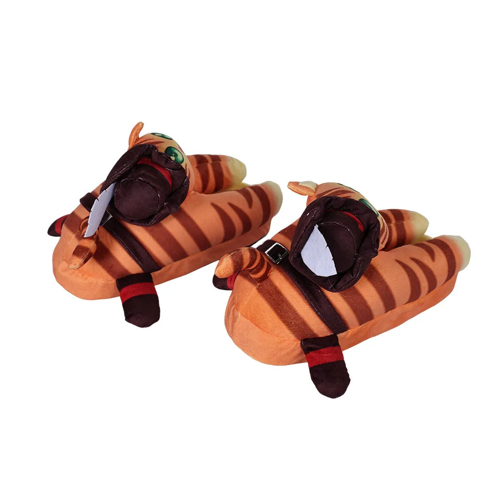 Puss In Boots Cat Plush Slippers Cosplay Shoes Halloween Costumes Accessory Prop