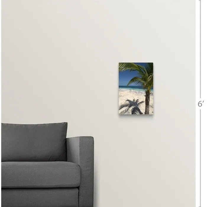 "Beach and Caribbean Sea, Cancun, Quintana Roo, Mexico" Canvas Wall Art