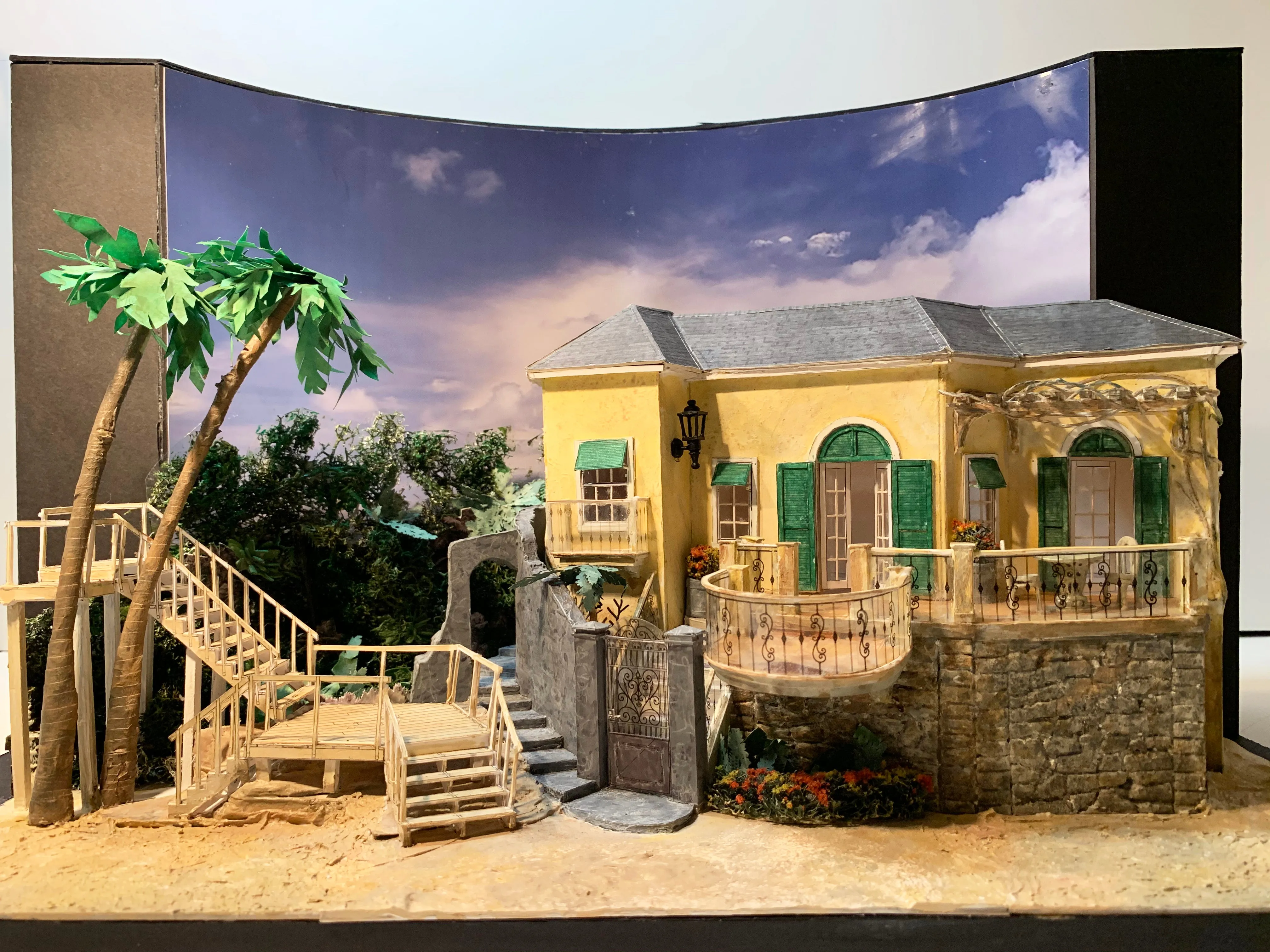 "Twelfth Night" 1/4" Model for Dallas Theater Center by Anna Louizos