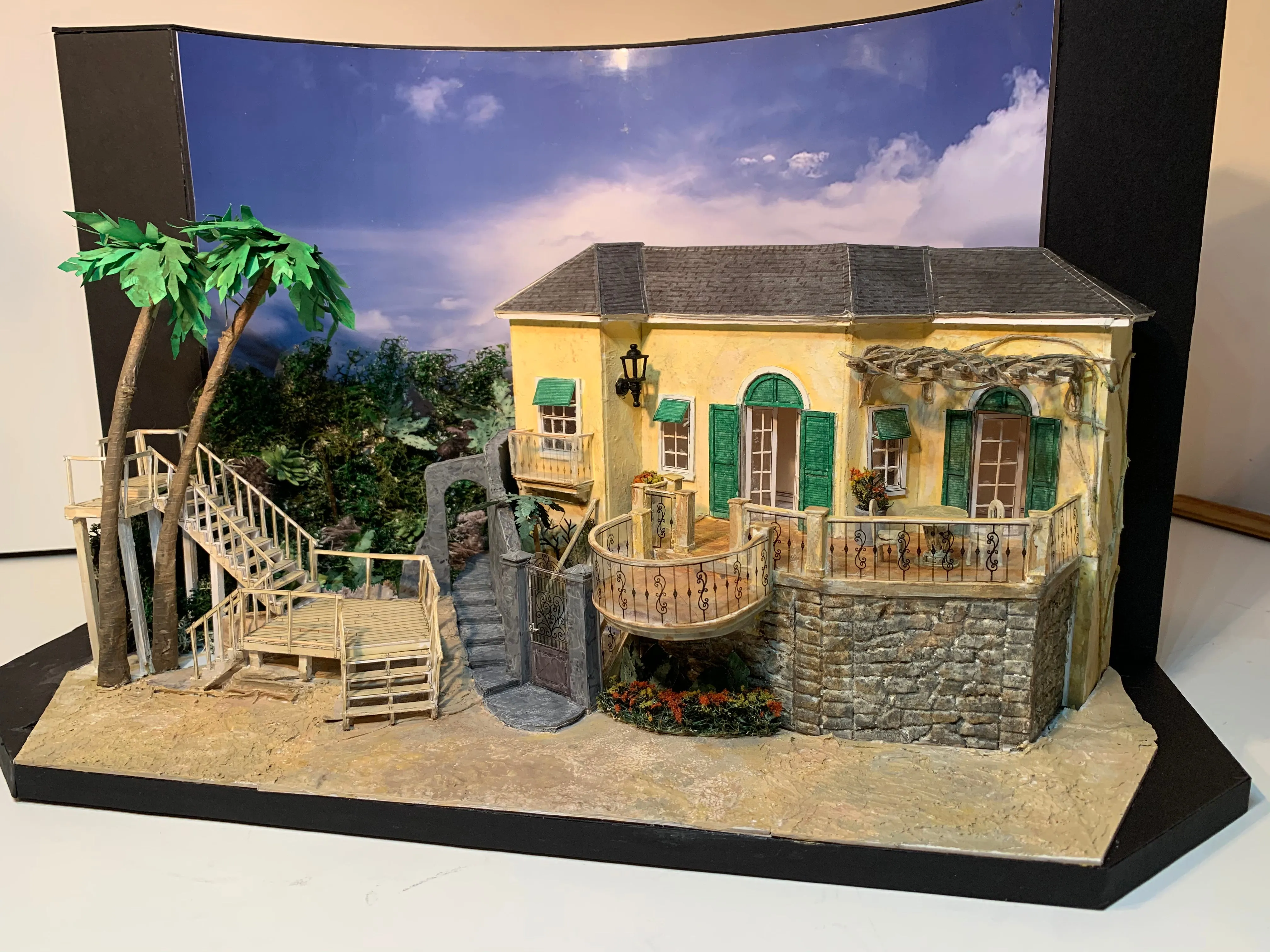 "Twelfth Night" 1/4" Model for Dallas Theater Center by Anna Louizos