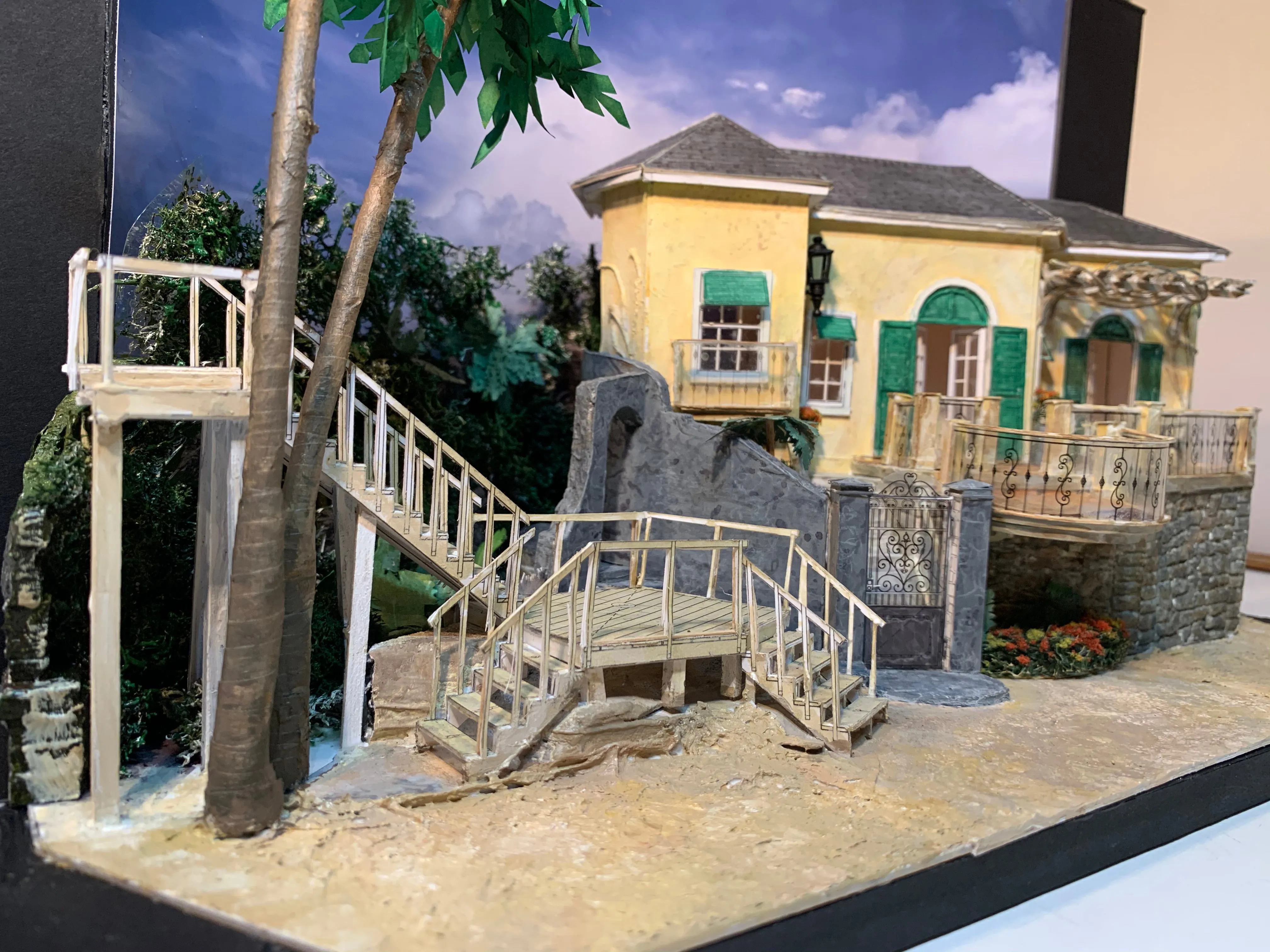 "Twelfth Night" 1/4" Model for Dallas Theater Center by Anna Louizos