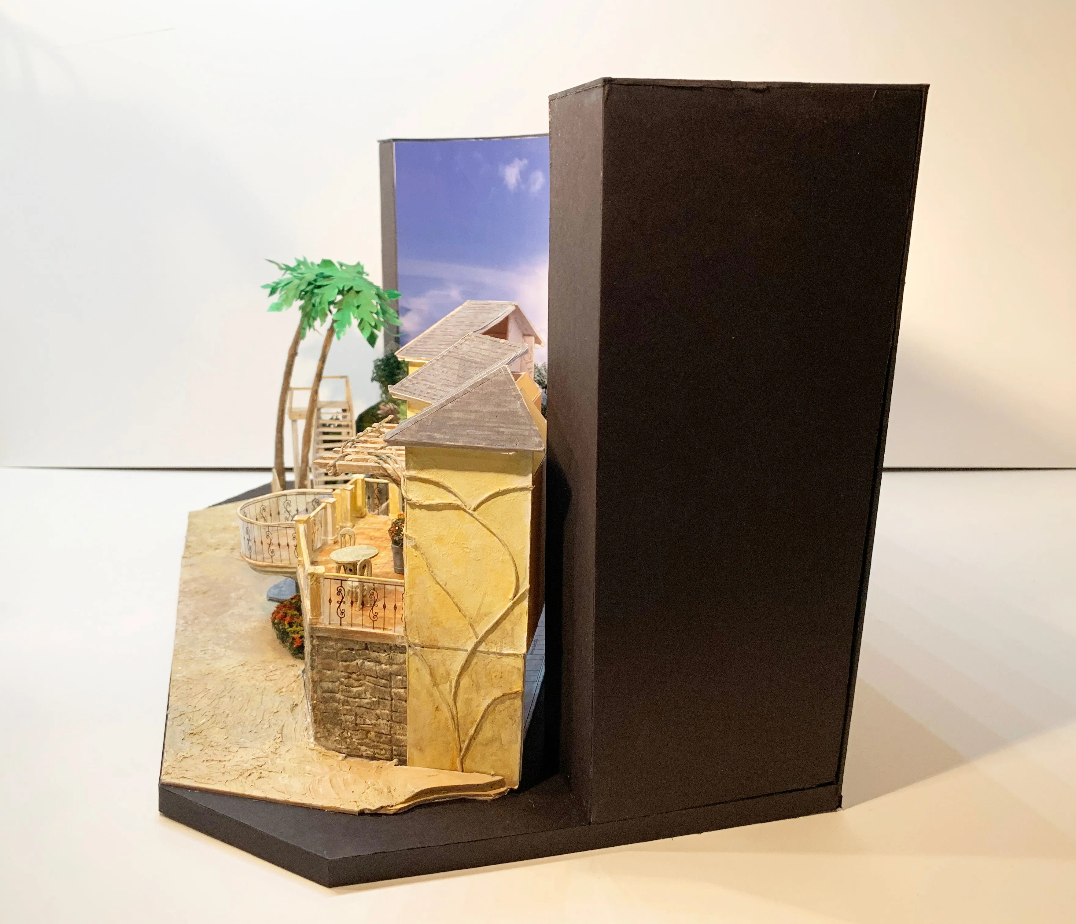 "Twelfth Night" 1/4" Model for Dallas Theater Center by Anna Louizos