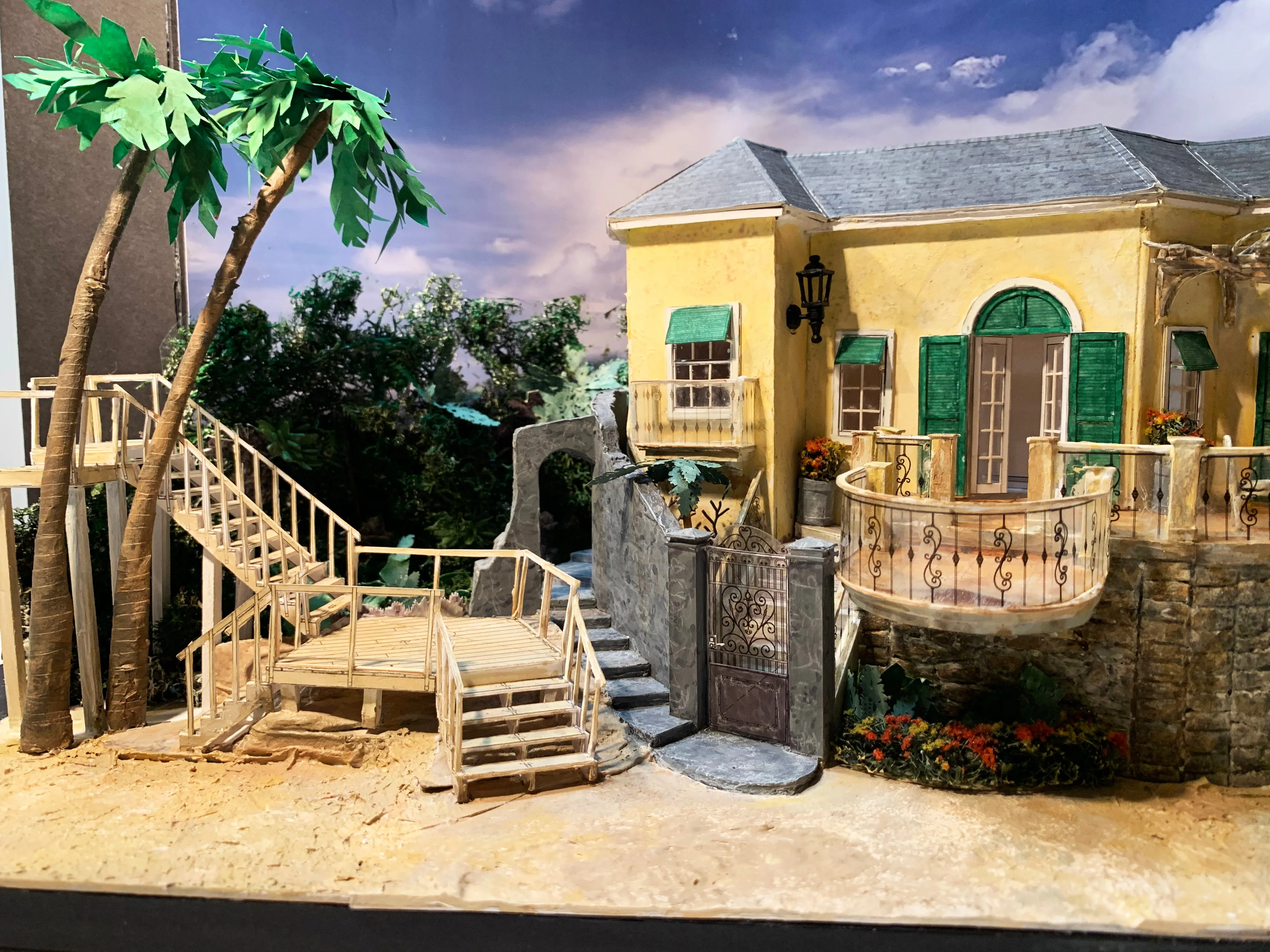 "Twelfth Night" 1/4" Model for Dallas Theater Center by Anna Louizos