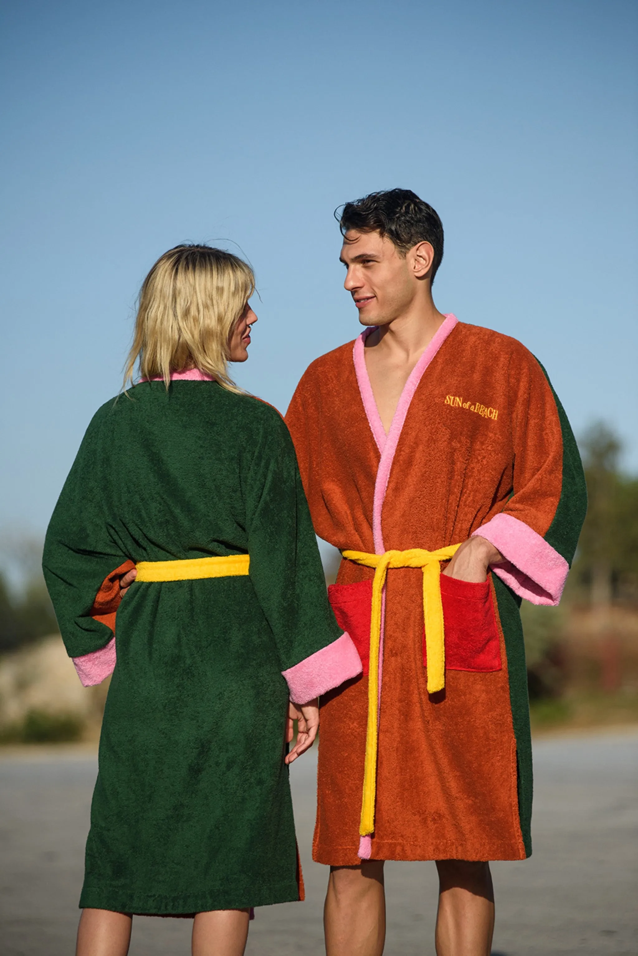Rainbow Caramel | Kimono Bathrobe