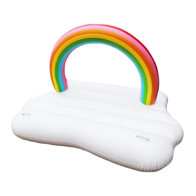 Rainbow Island Water Inflatable Swimming Ring Floating Row(210x140x135cm)