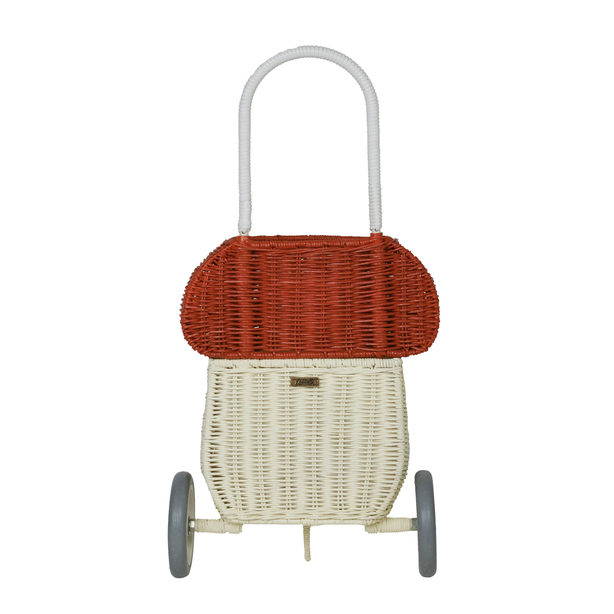 Rattan Mushroom Luggy - Red