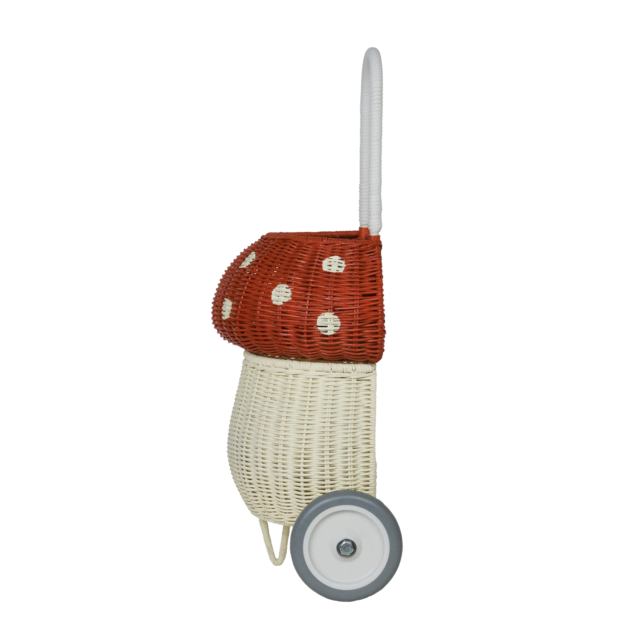 Rattan Mushroom Luggy - Red