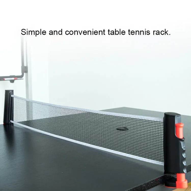 REGAIL Retractable Portable Table Tennis Net Rack(Black Grey)