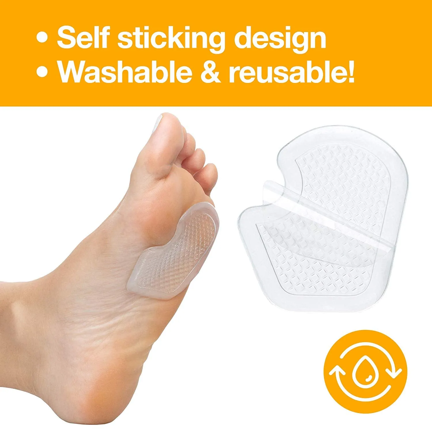 Repositionable Gel Metatarsal Pads
