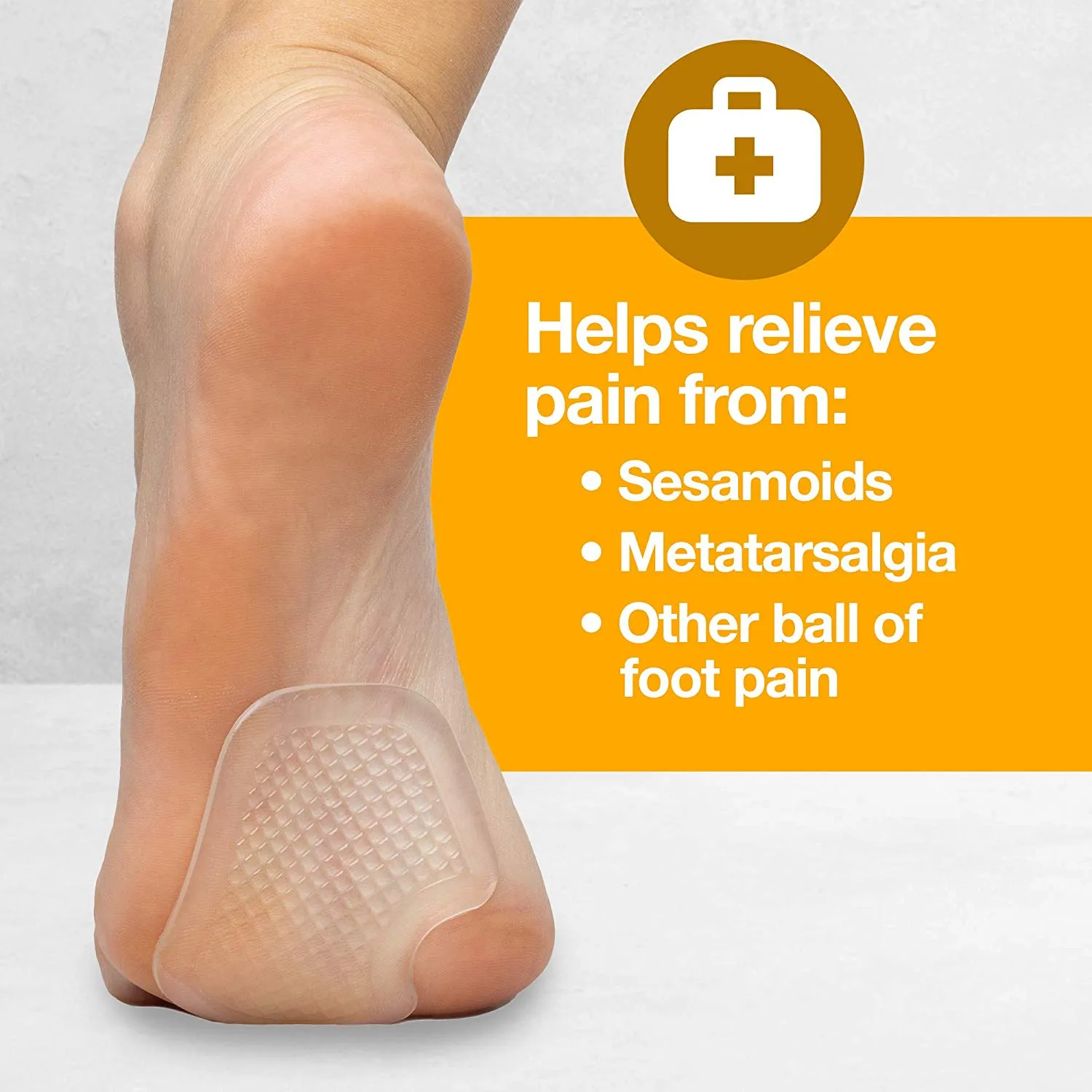 Repositionable Gel Metatarsal Pads