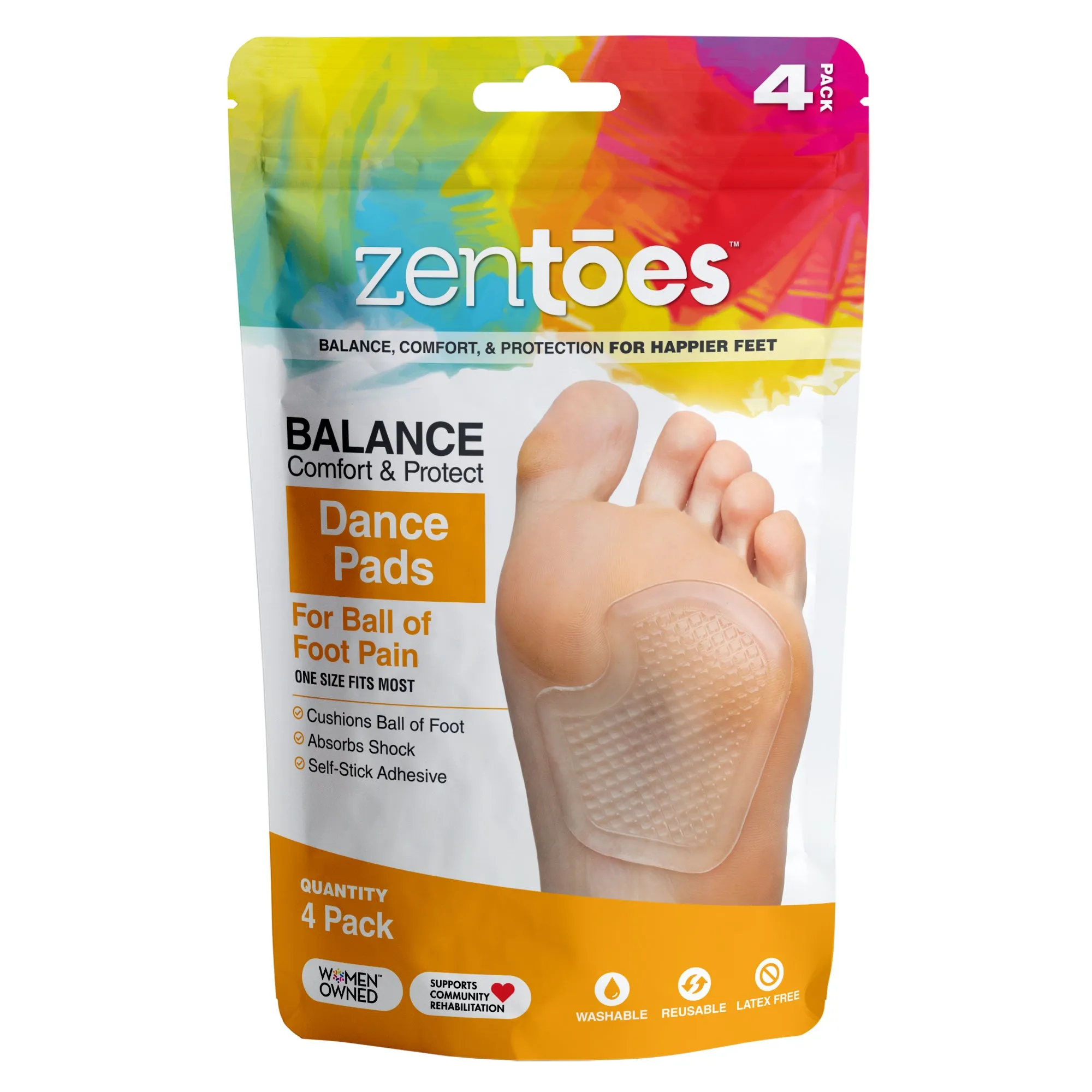 Repositionable Gel Metatarsal Pads
