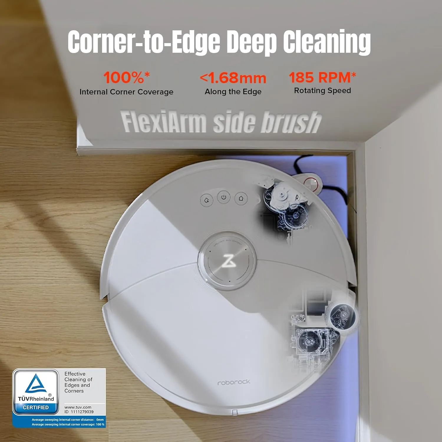 Roborock S8 MaxV Ultra Robotic Vacuum Cleaner - White (Open Never Used)